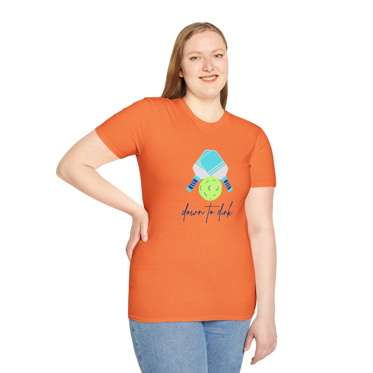 Down to Dink Pickleball - Unisex Softstyle T-Shirt