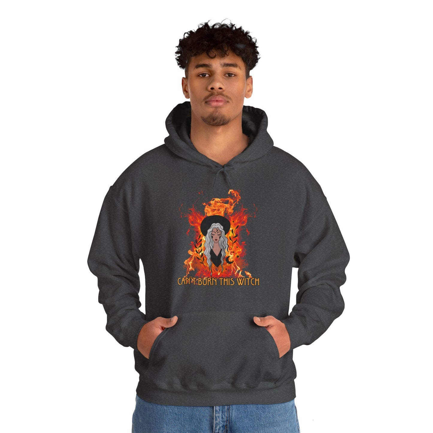 Can't Burn this Witch Hoodie - Unisex Heavy Blend™ Hooded Sweatshirt