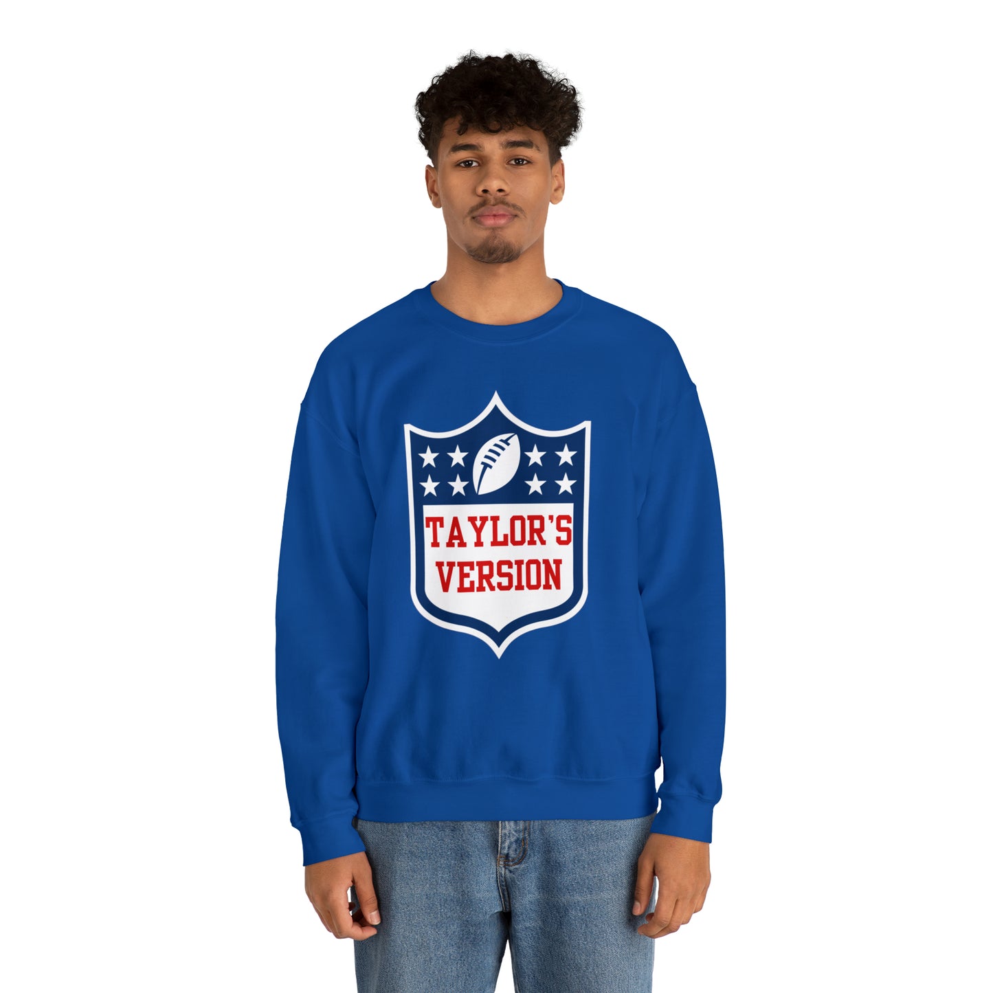 Taylor's Version Football Shirt - Unisex Heavy Blend™ Crewneck Sweatshirt