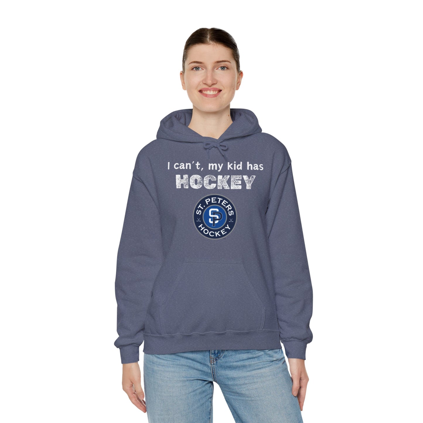 STP I can't, my kid has hockey - Unisex Heavy Blend™ Hooded Sweatshirt