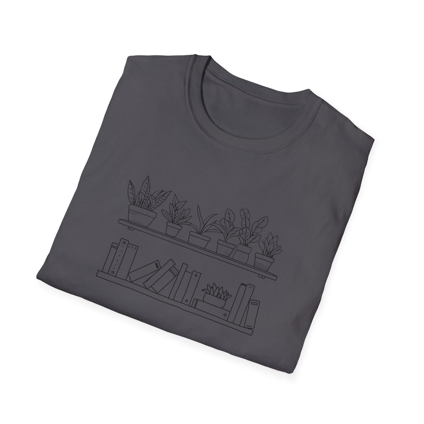 Plants and Books - Unisex Softstyle T-Shirt