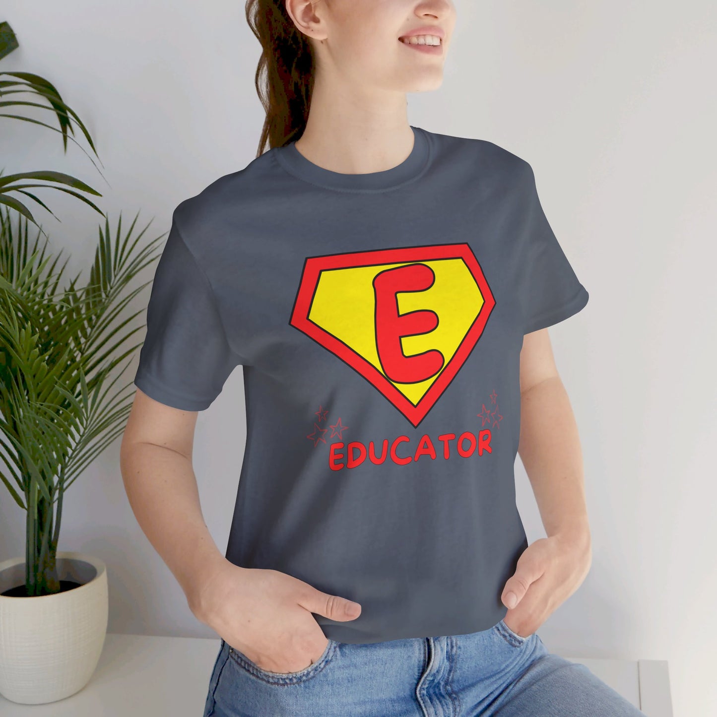 Educator Superhero - Unisex Jersey Short Sleeve Tee