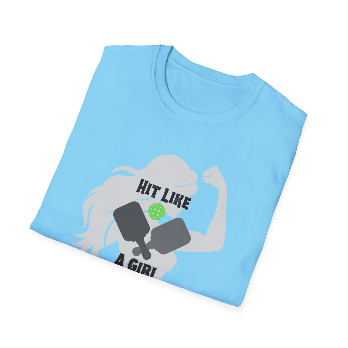 Hit Like a Girl Pickleball - Unisex Softstyle T-Shirt