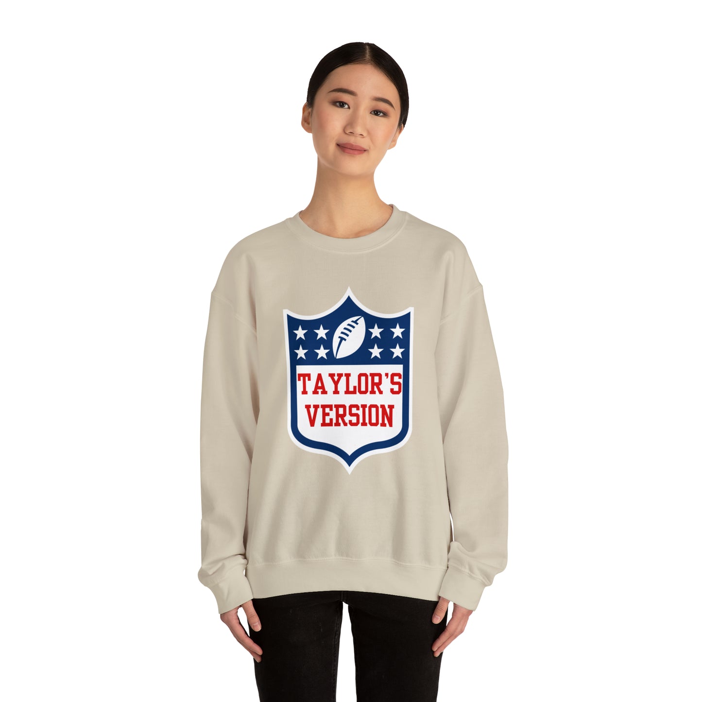 Taylor's Version Football Shirt - Unisex Heavy Blend™ Crewneck Sweatshirt