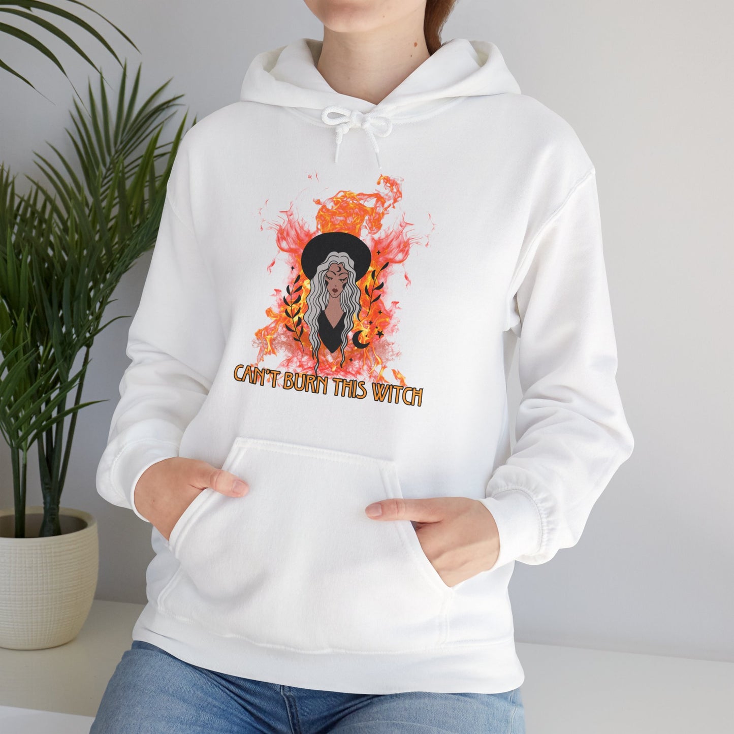 Can't Burn this Witch Hoodie - Unisex Heavy Blend™ Hooded Sweatshirt