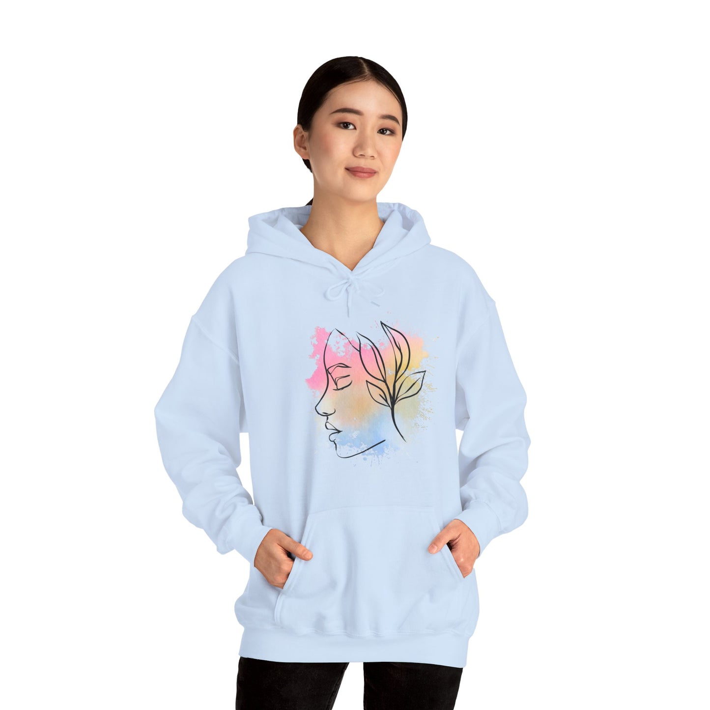 Divine Feminine Watercolor Hoodie - Unisex Heavy Blend™ Hooded Sweatshirt