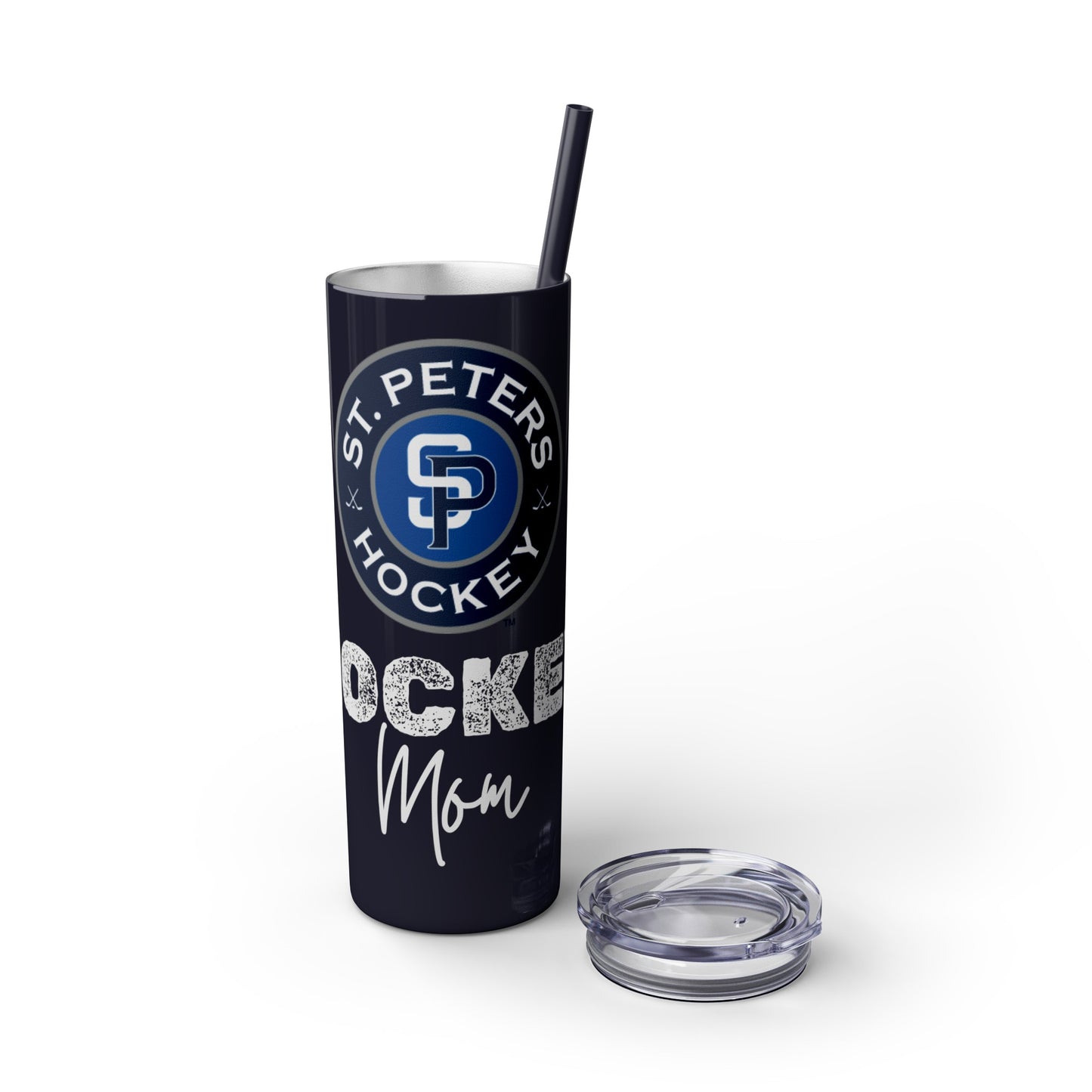 Hockey Mom STP Hockey Club - Skinny Tumbler with Straw, 20oz