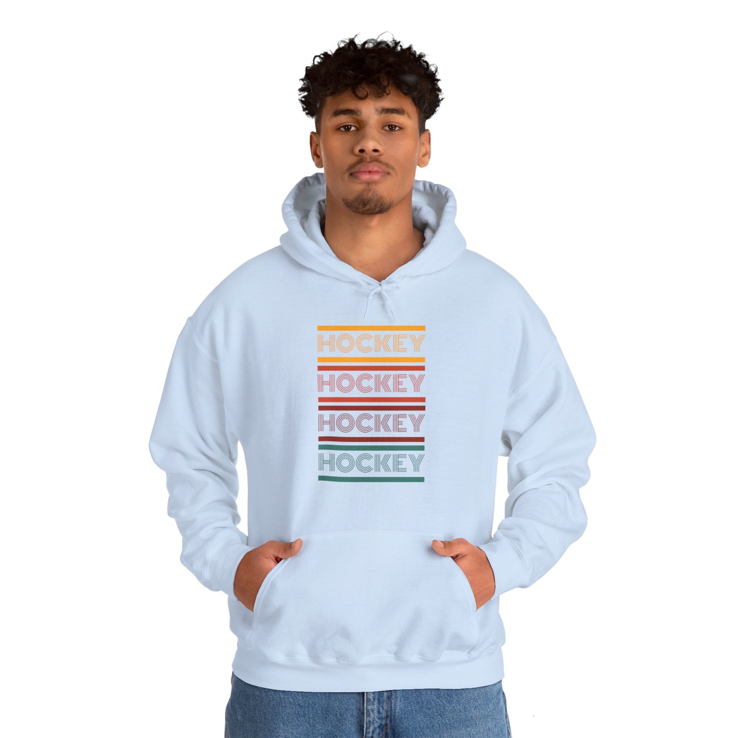 Retro Hockey - Unisex Heavy Blend™ Hooded Sweatshirt