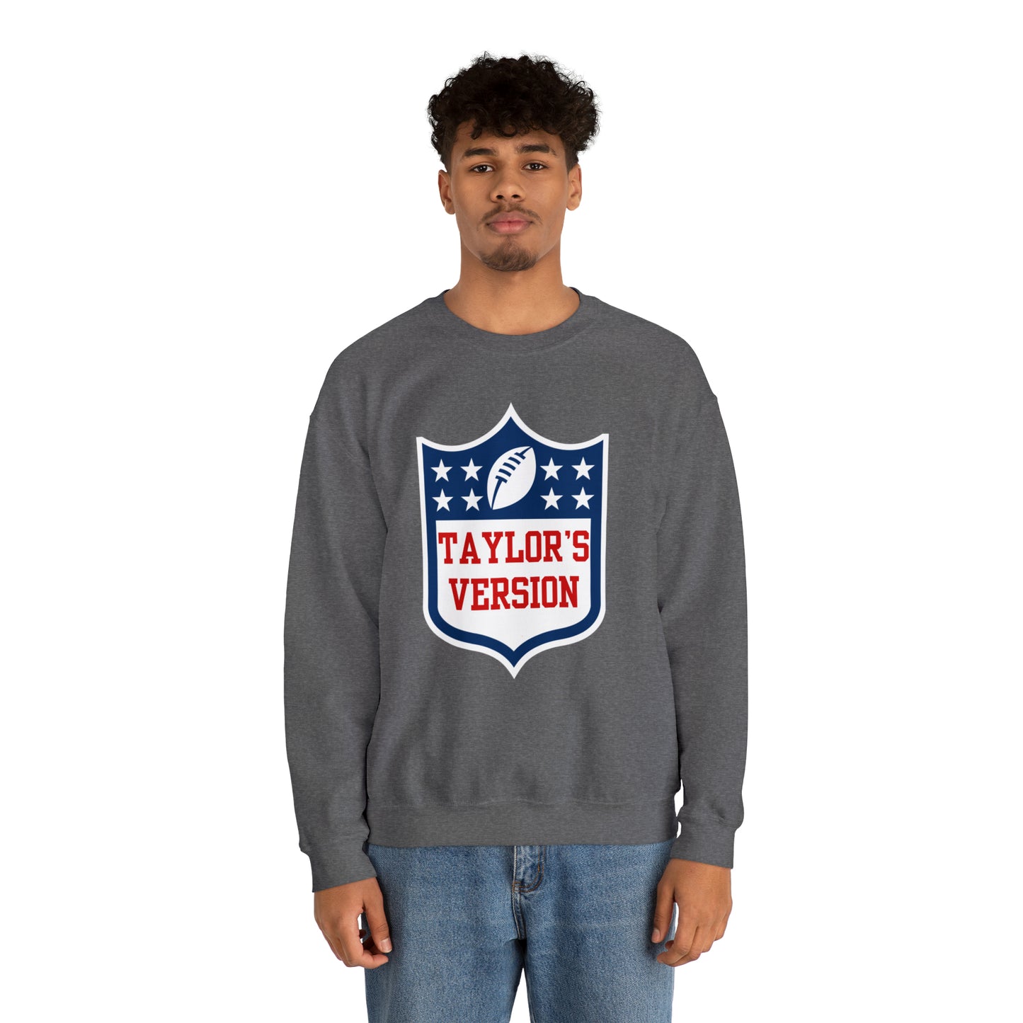 Taylor's Version Football Shirt - Unisex Heavy Blend™ Crewneck Sweatshirt