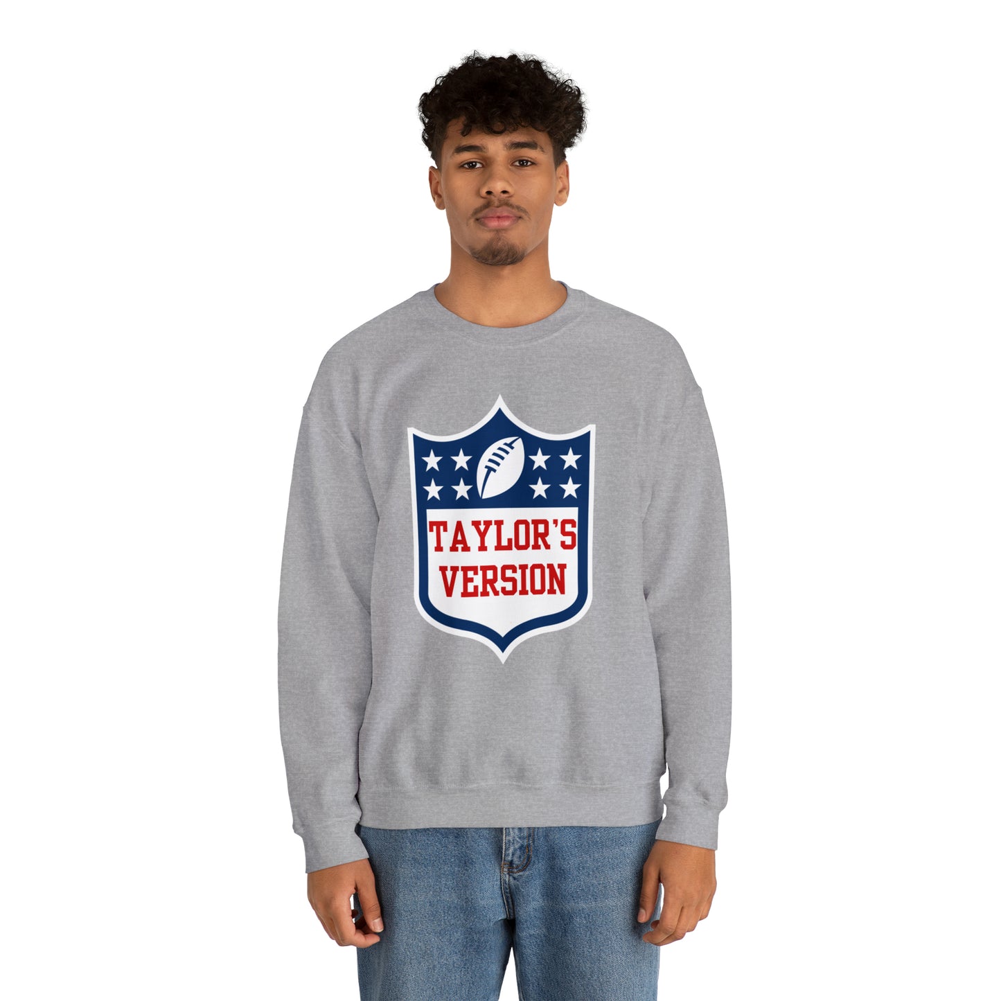 Taylor's Version Football Shirt - Unisex Heavy Blend™ Crewneck Sweatshirt