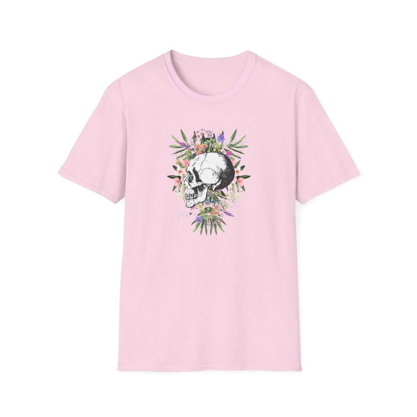 Botanical Skull - Unisex Softstyle T-Shirt