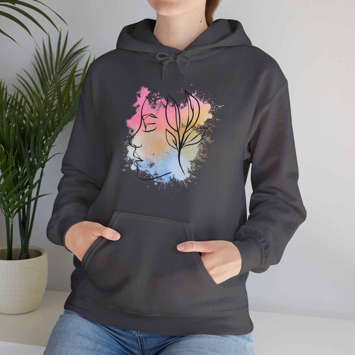 Divine Feminine Watercolor Hoodie - Unisex Heavy Blend™ Hooded Sweatshirt