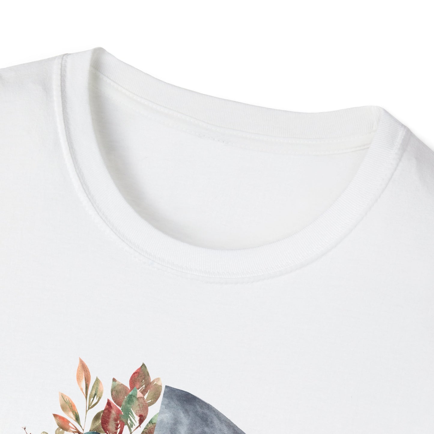 Floral Skull - Unisex Softstyle T-Shirt