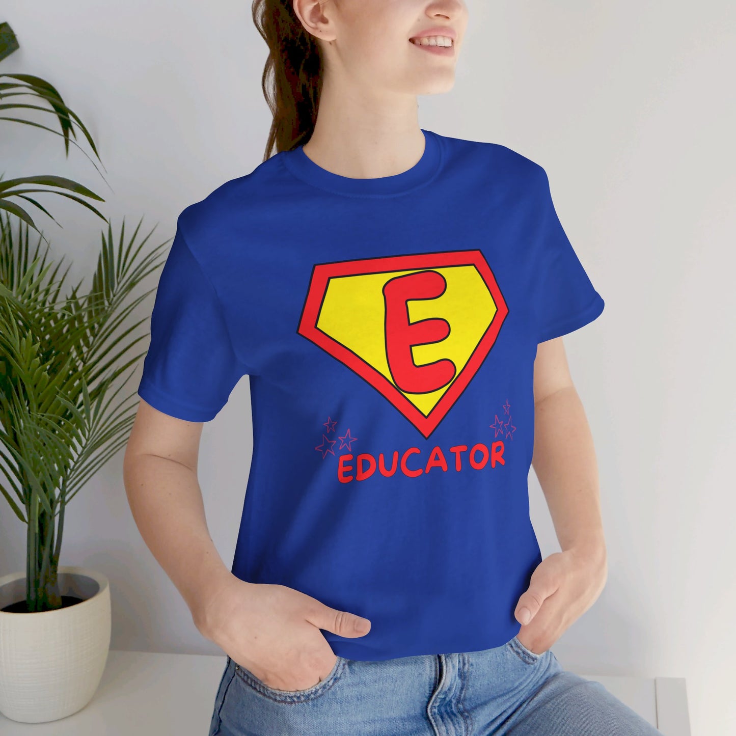 Educator Superhero - Unisex Jersey Short Sleeve Tee