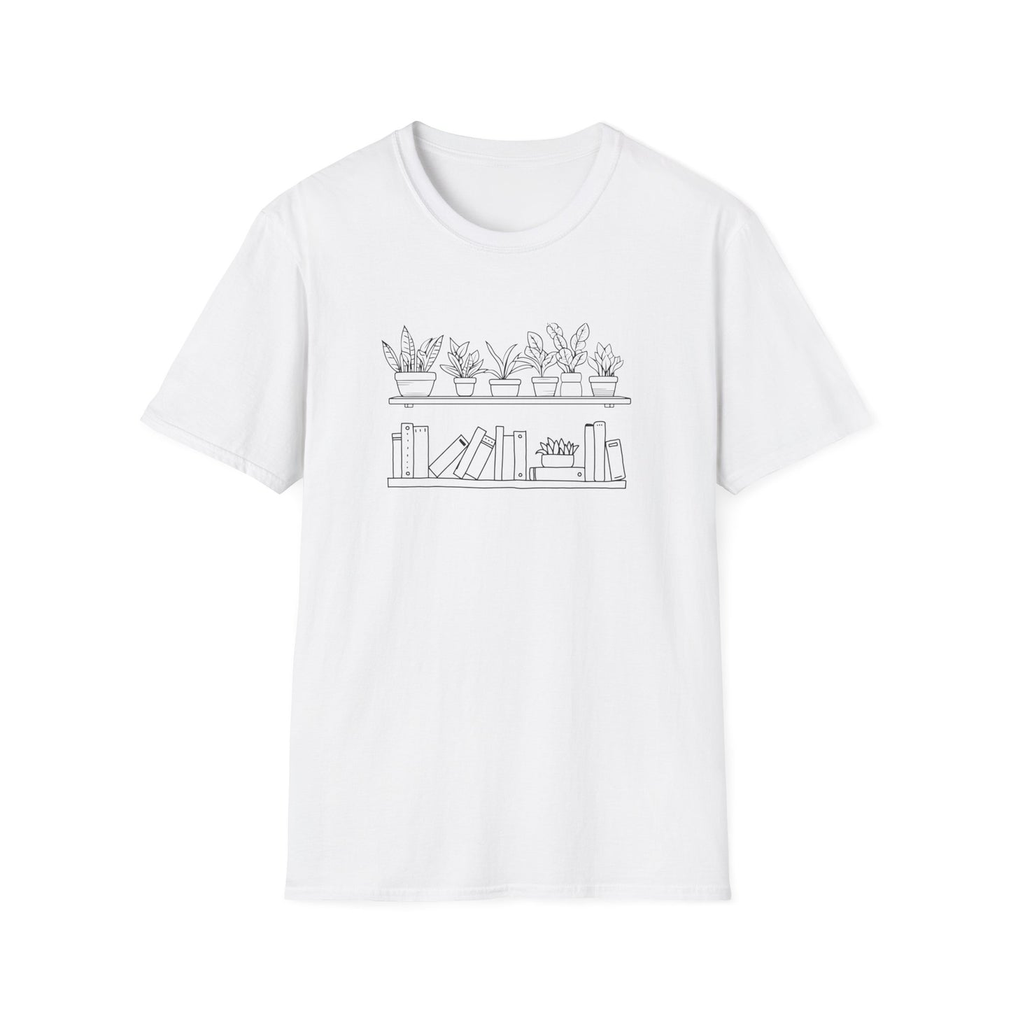 Plants and Books - Unisex Softstyle T-Shirt