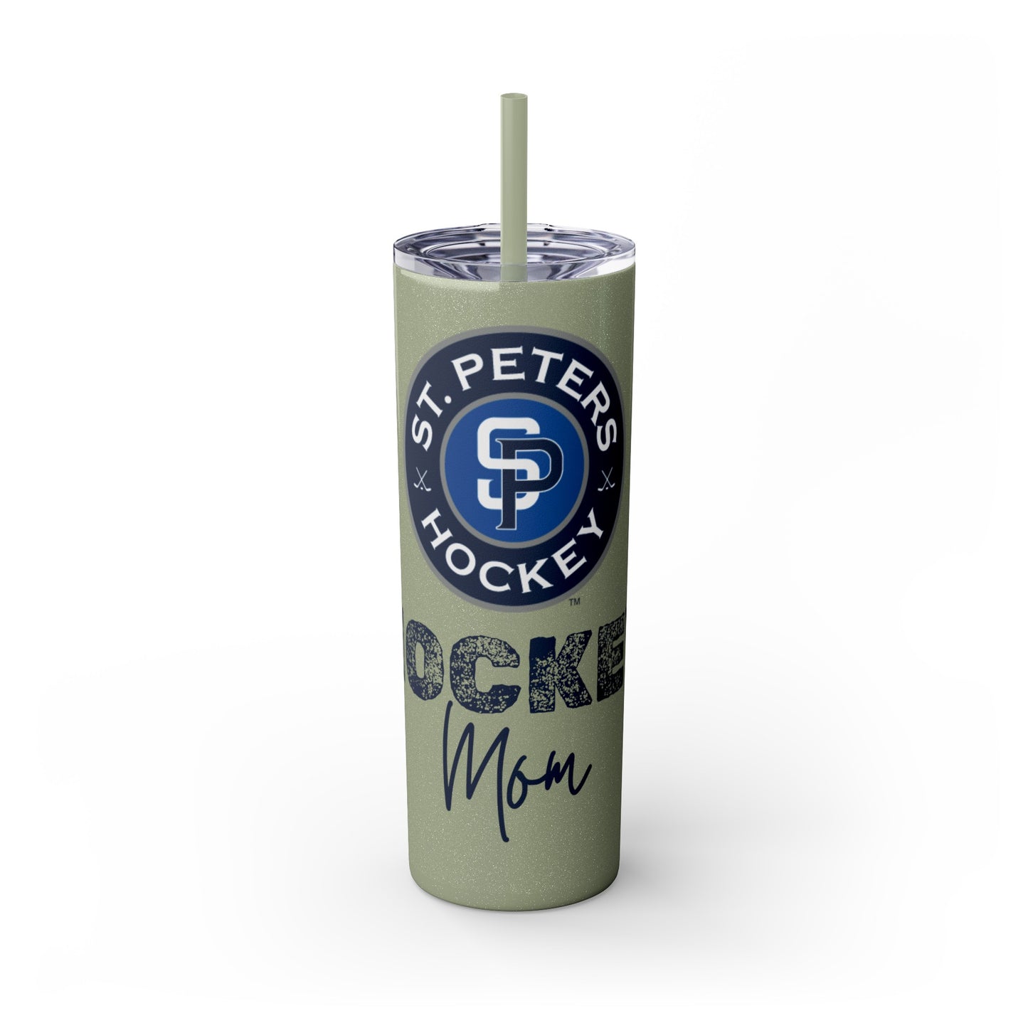 Hockey Mom STP Hockey Club - Skinny Tumbler with Straw, 20oz