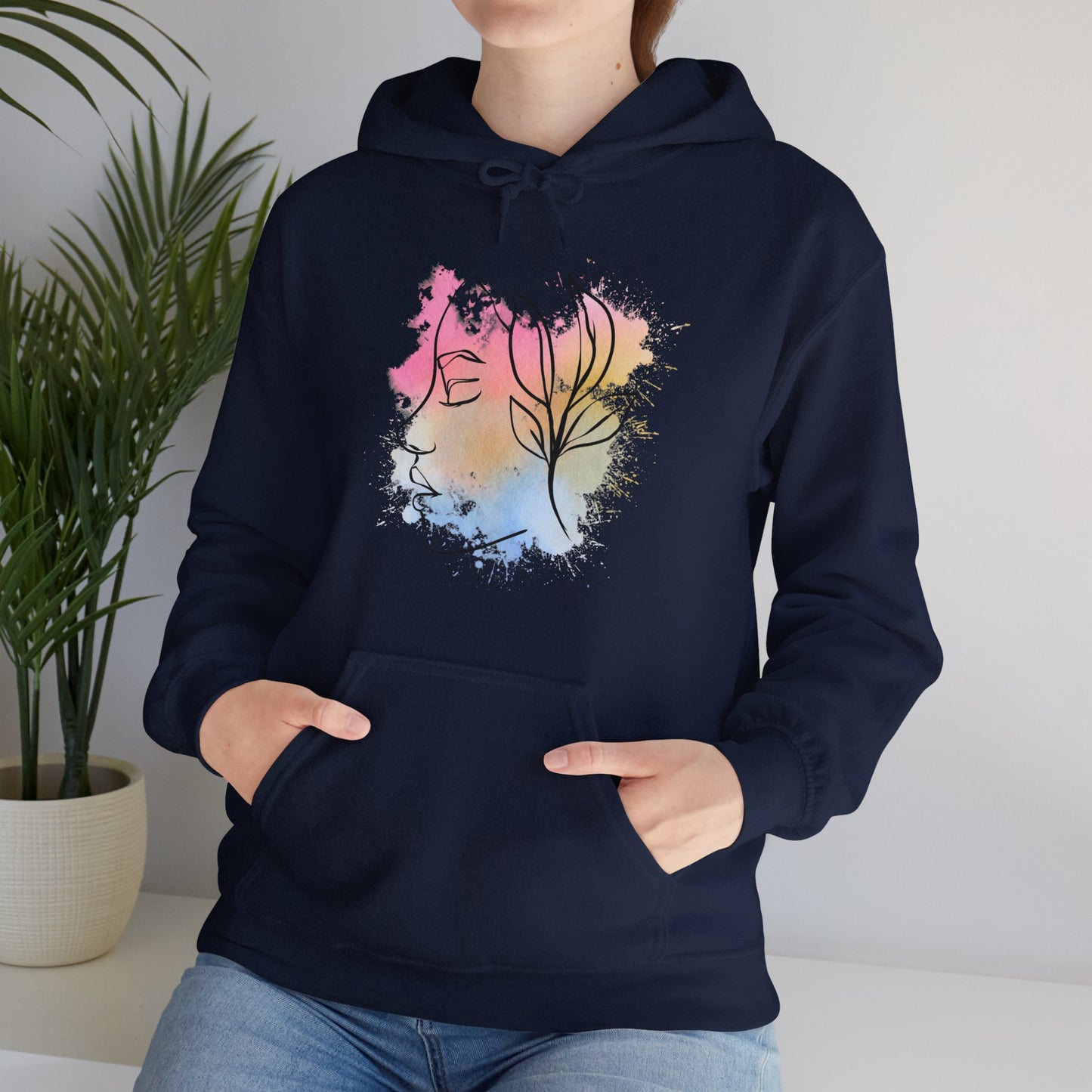 Divine Feminine Watercolor Hoodie - Unisex Heavy Blend™ Hooded Sweatshirt