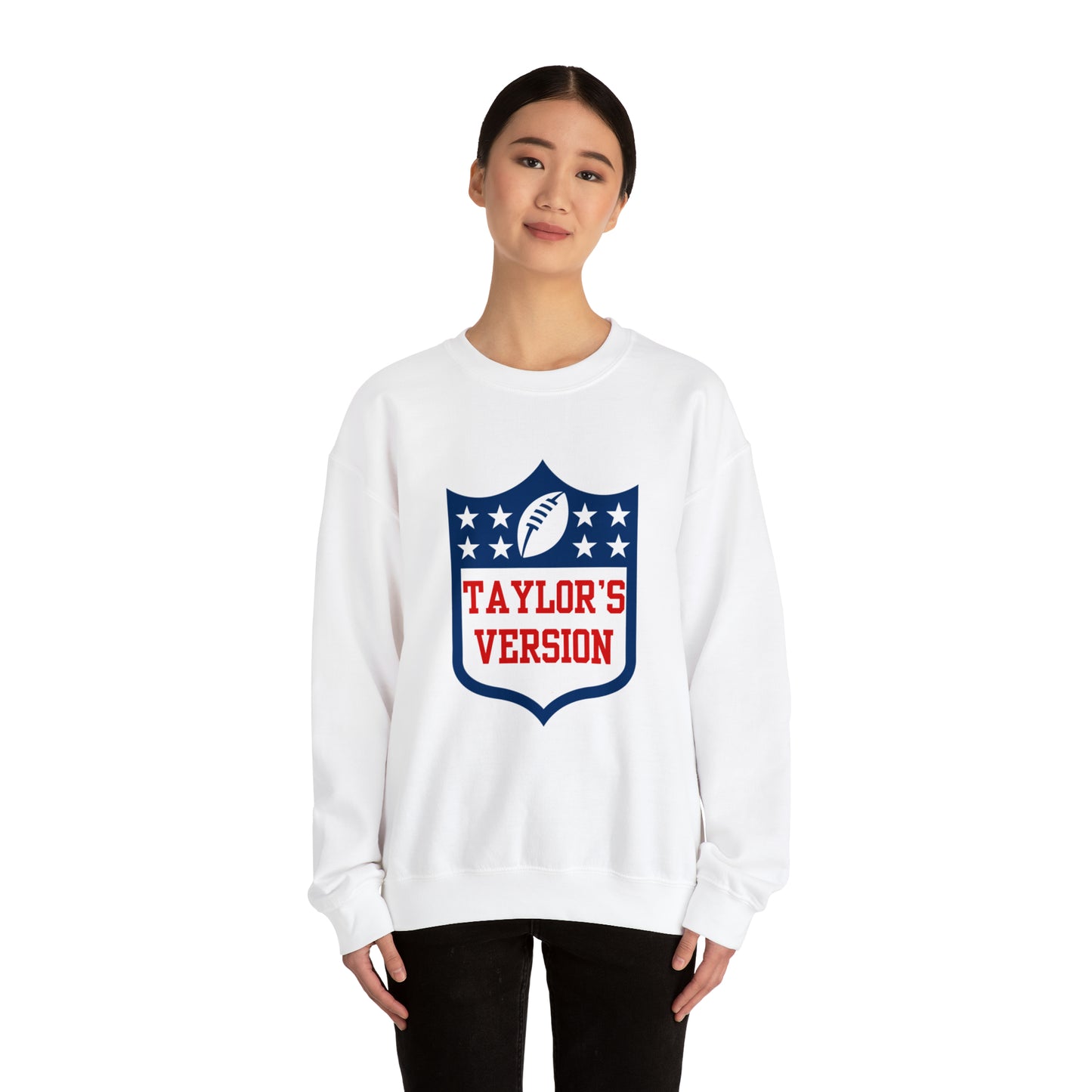 Taylor's Version Football Shirt - Unisex Heavy Blend™ Crewneck Sweatshirt