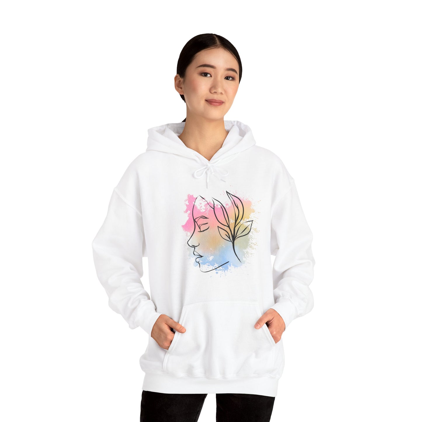 Divine Feminine Watercolor Hoodie - Unisex Heavy Blend™ Hooded Sweatshirt