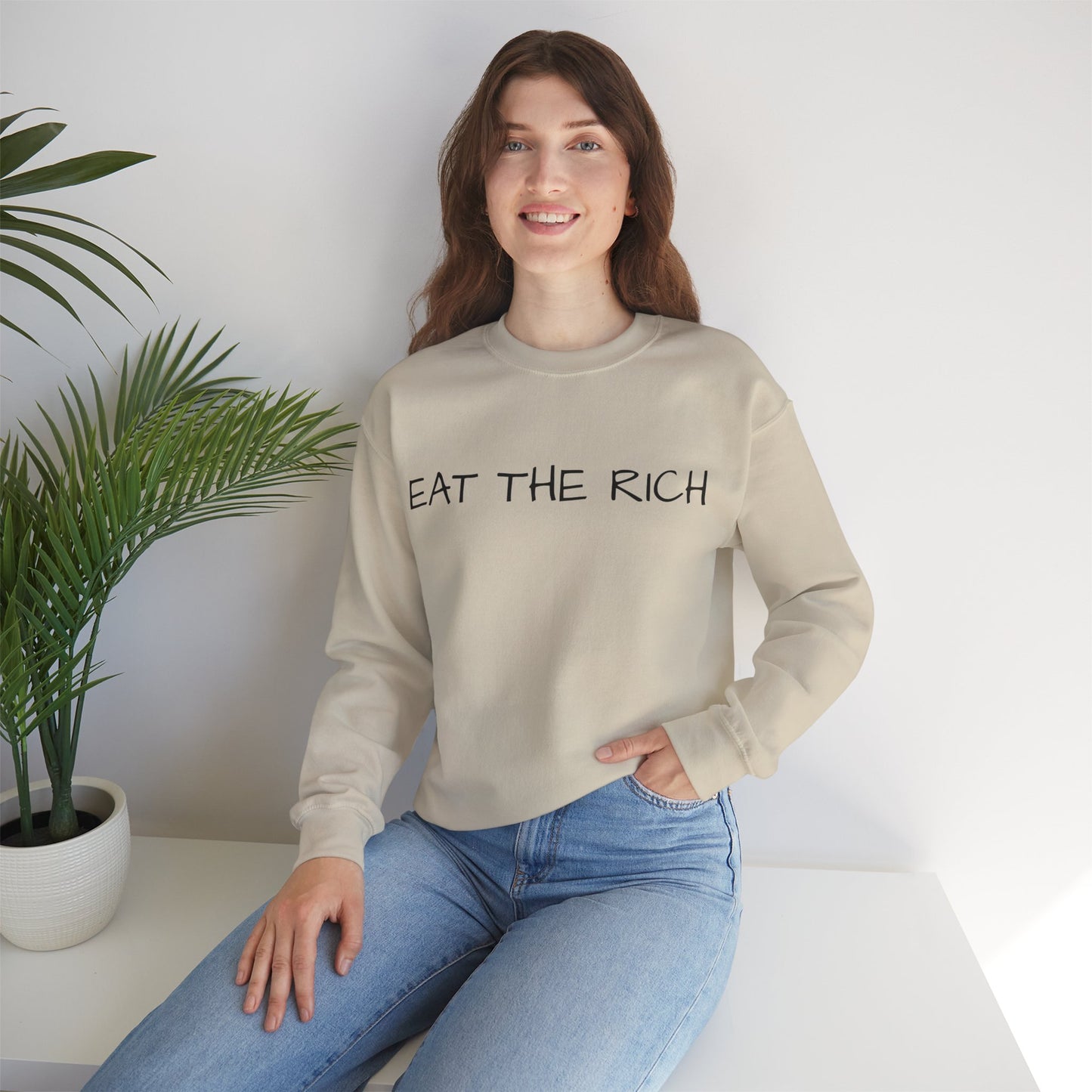 Eat the Rich - Unisex Heavy Blend™ Crewneck Sweatshirt