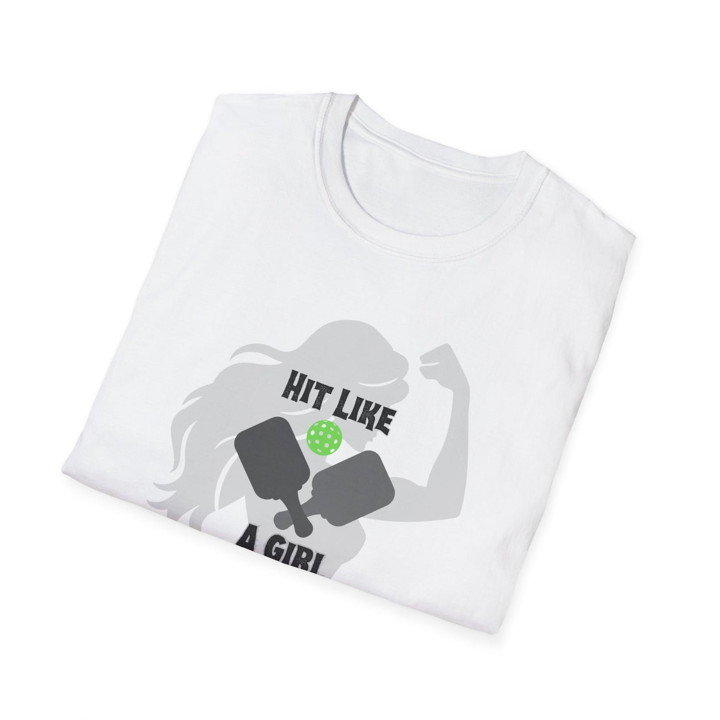 Hit Like a Girl Pickleball - Unisex Softstyle T-Shirt