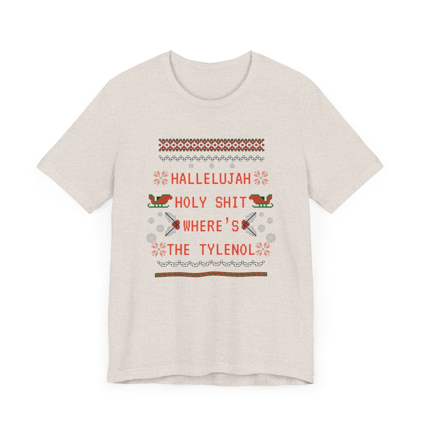 Christmas Vacay Where's the Tylenol - Unisex Jersey Short Sleeve Tee