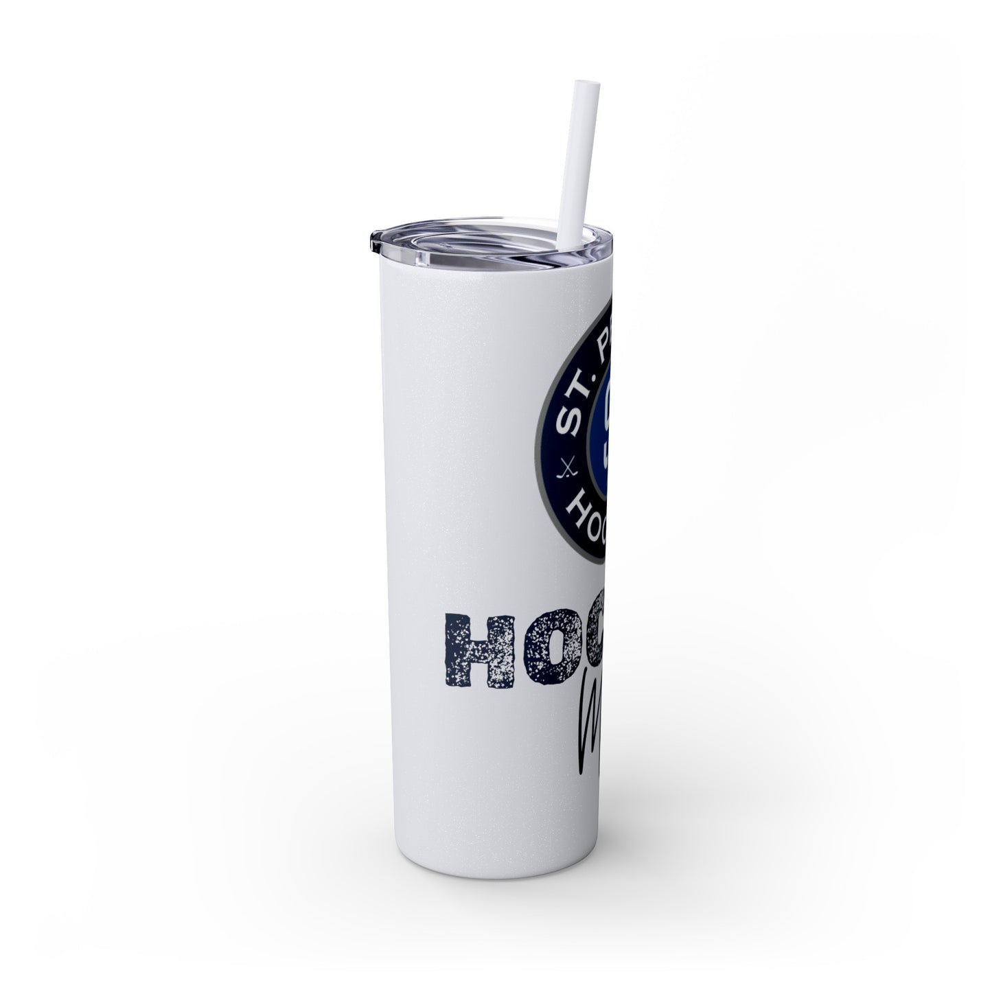 Hockey Mom STP Hockey Club - Skinny Tumbler with Straw, 20oz