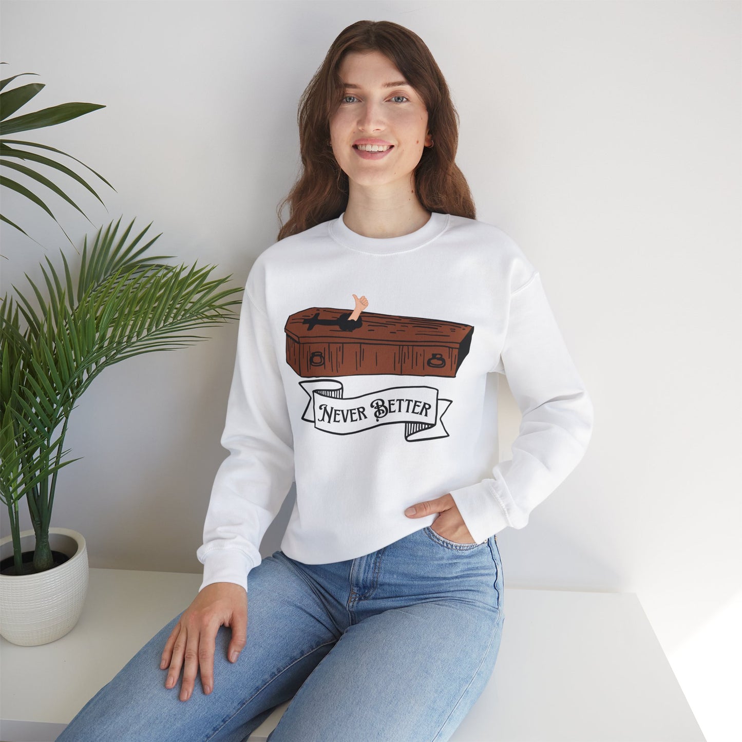 Never Better Unisex Heavy Blend™ Crewneck Sweatshirt