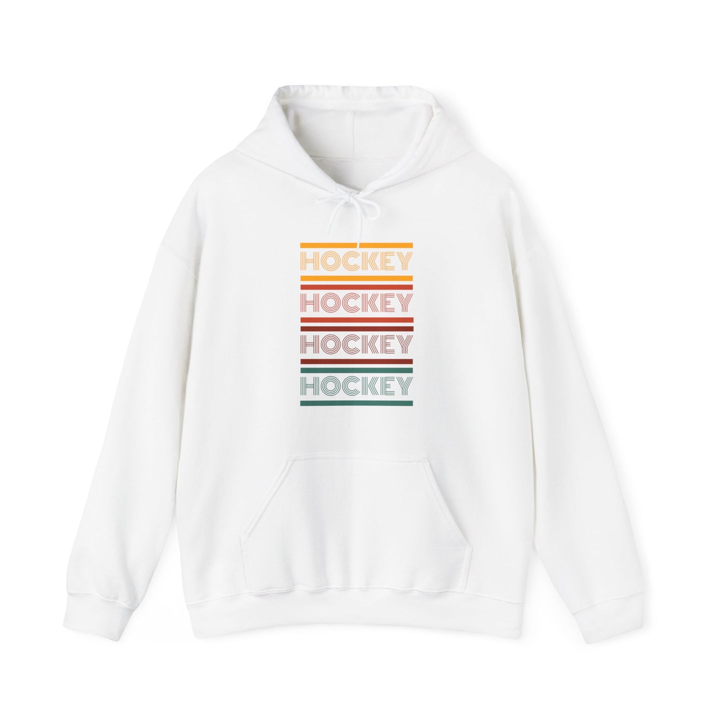 Retro Hockey - Unisex Heavy Blend™ Hooded Sweatshirt