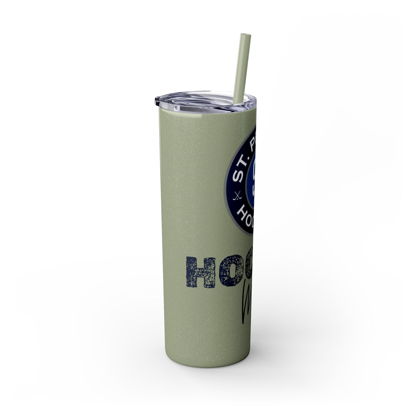 Hockey Mom STP Hockey Club - Skinny Tumbler with Straw, 20oz