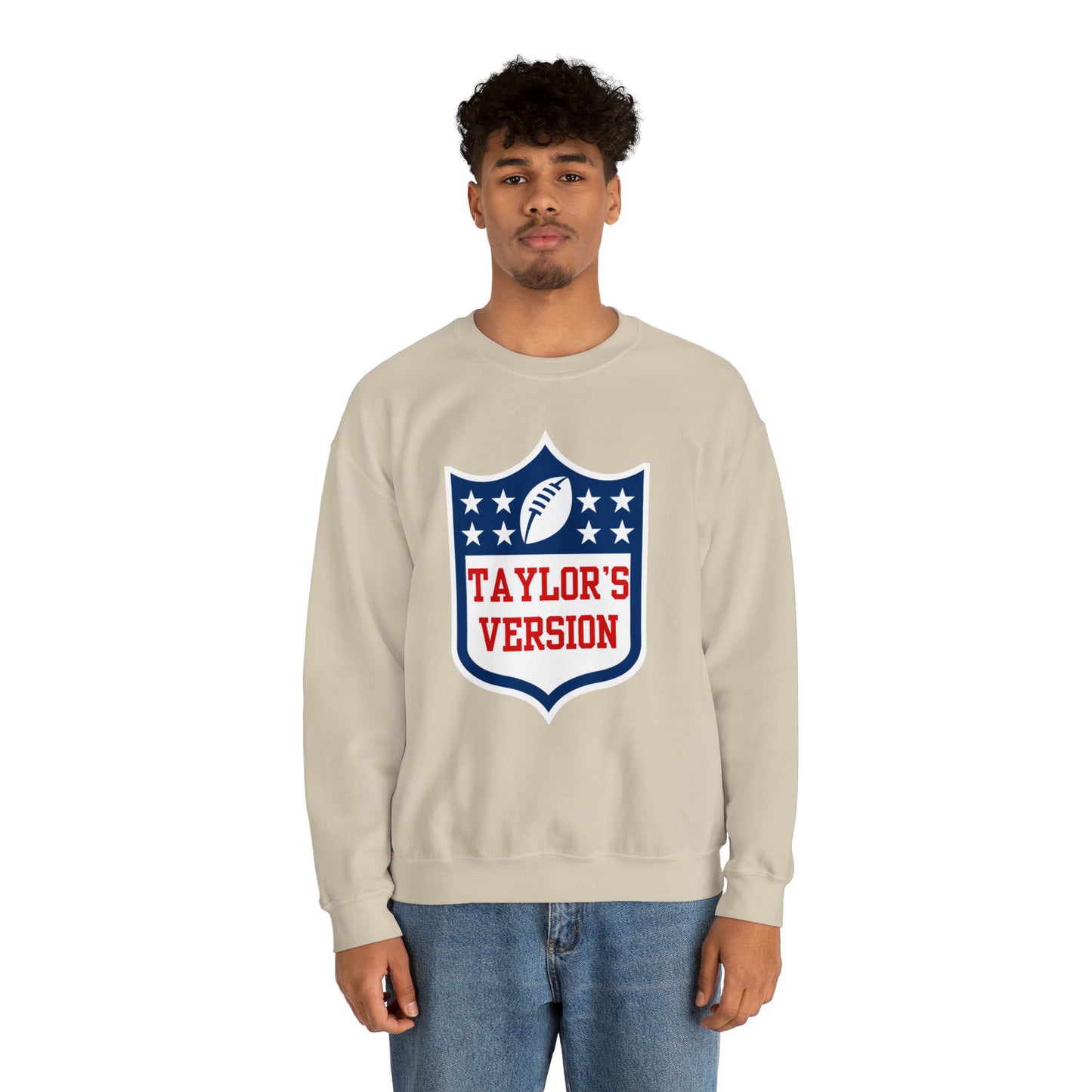 Taylor's Version Football Shirt - Unisex Heavy Blend™ Crewneck Sweatshirt