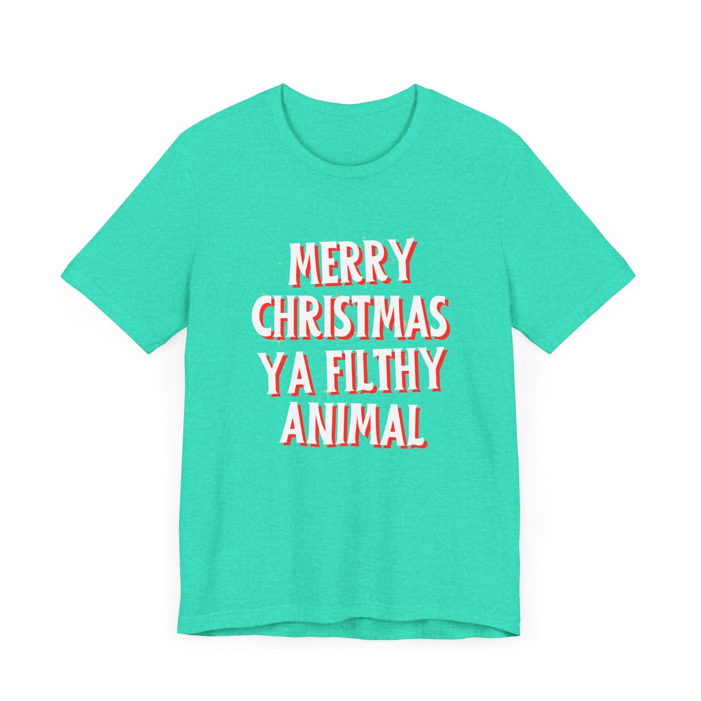 Merry Christmas Ya Filthy Animal Unisex Jersey Short Sleeve Tee