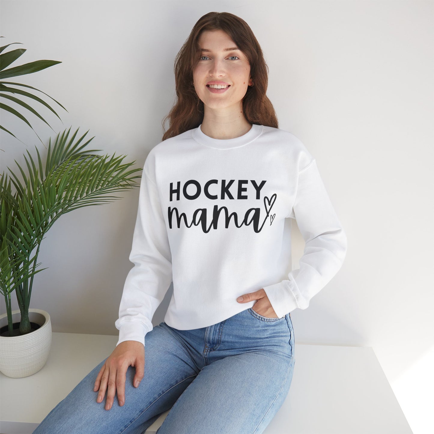 Hockey Mama Unisex Heavy Blend™ Crewneck Sweatshirt