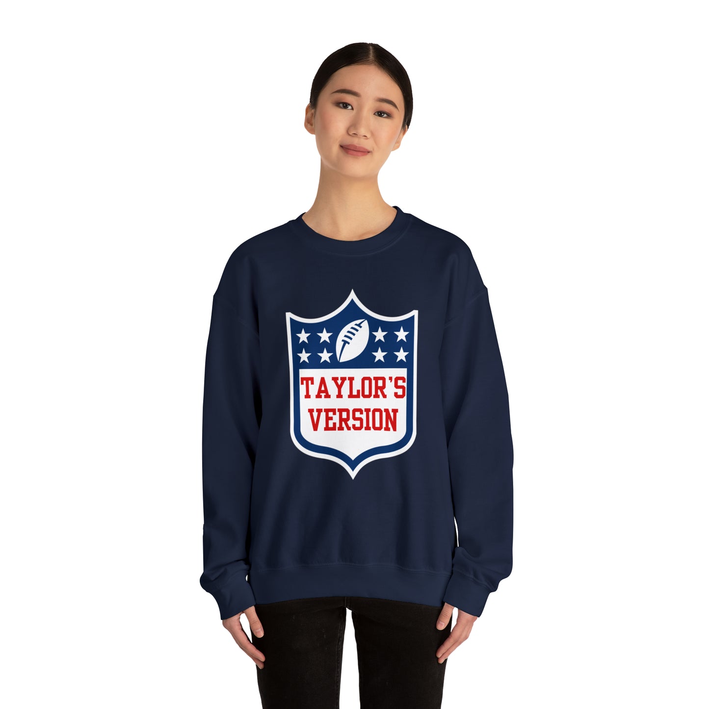 Taylor's Version Football Shirt - Unisex Heavy Blend™ Crewneck Sweatshirt