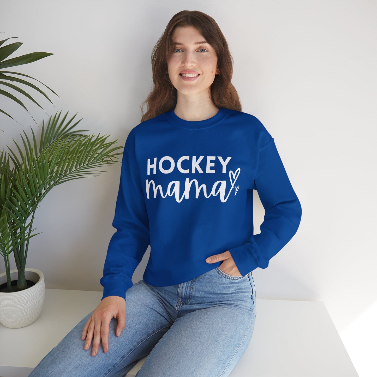 Hockey Mama Unisex Heavy Blend™ Crewneck Sweatshirt