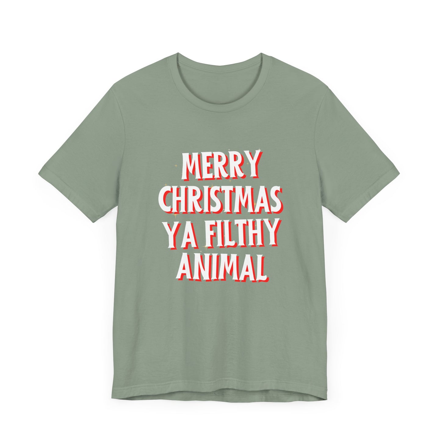 Merry Christmas Ya Filthy Animal Unisex Jersey Short Sleeve Tee