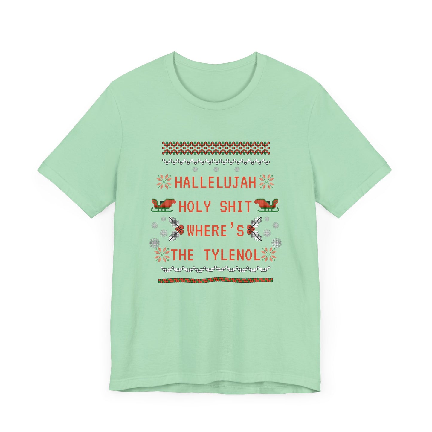 Christmas Vacay Where's the Tylenol - Unisex Jersey Short Sleeve Tee