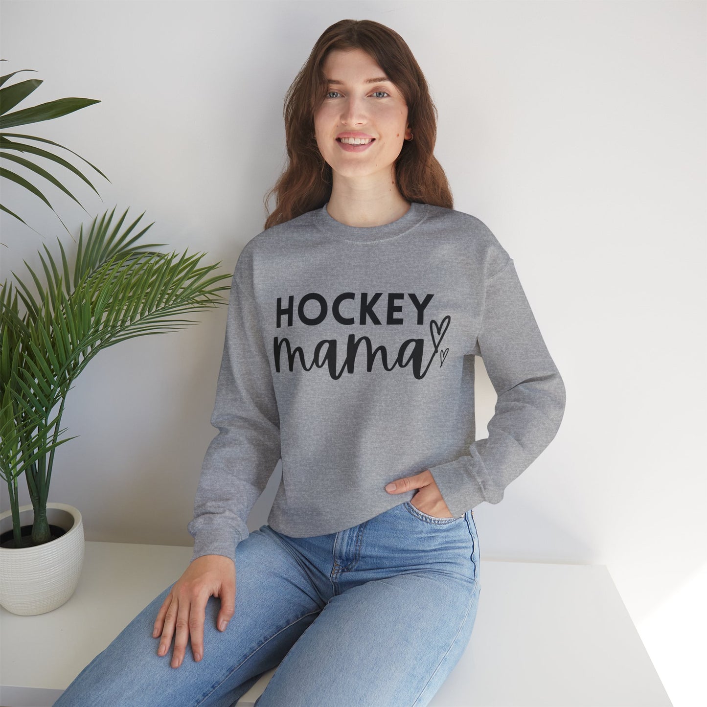 Hockey Mama Unisex Heavy Blend™ Crewneck Sweatshirt