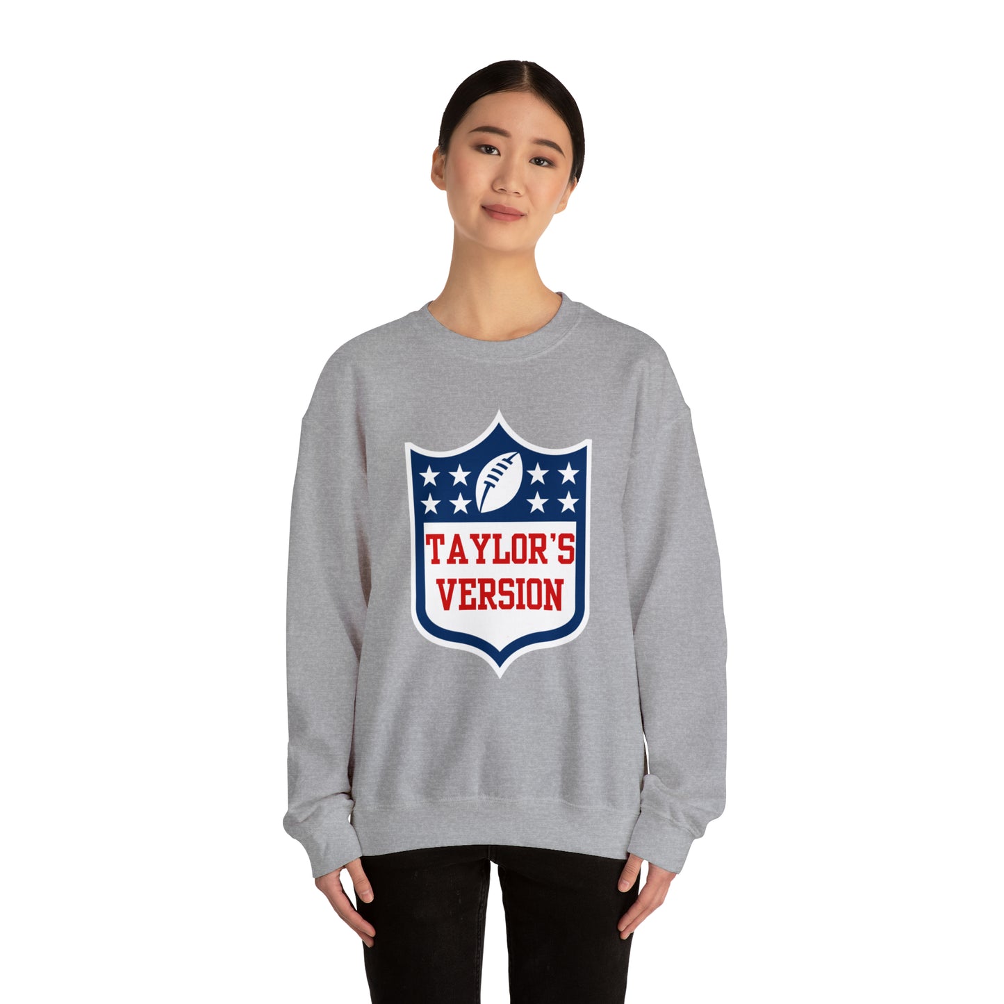 Taylor's Version Football Shirt - Unisex Heavy Blend™ Crewneck Sweatshirt