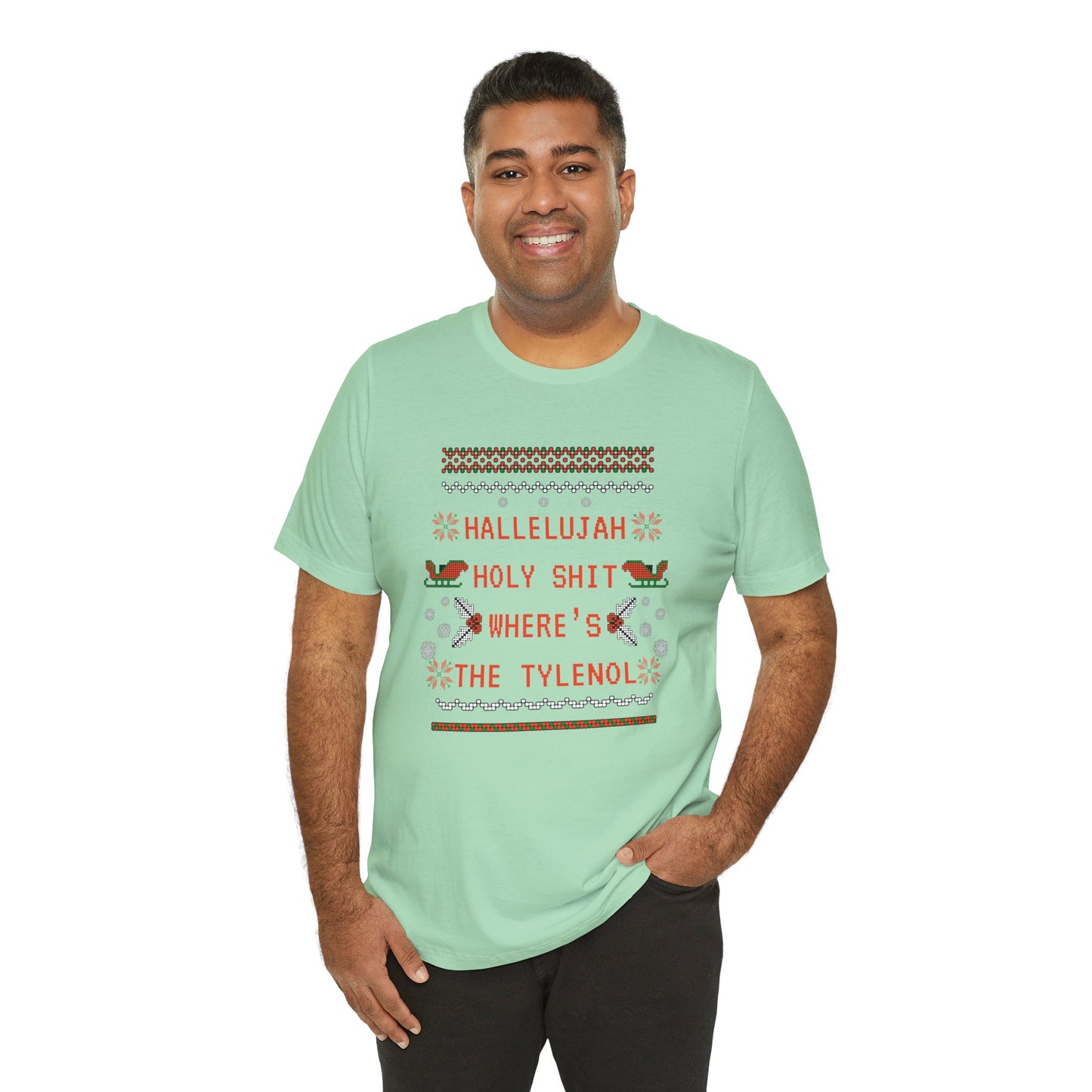 Christmas Vacay Where's the Tylenol - Unisex Jersey Short Sleeve Tee