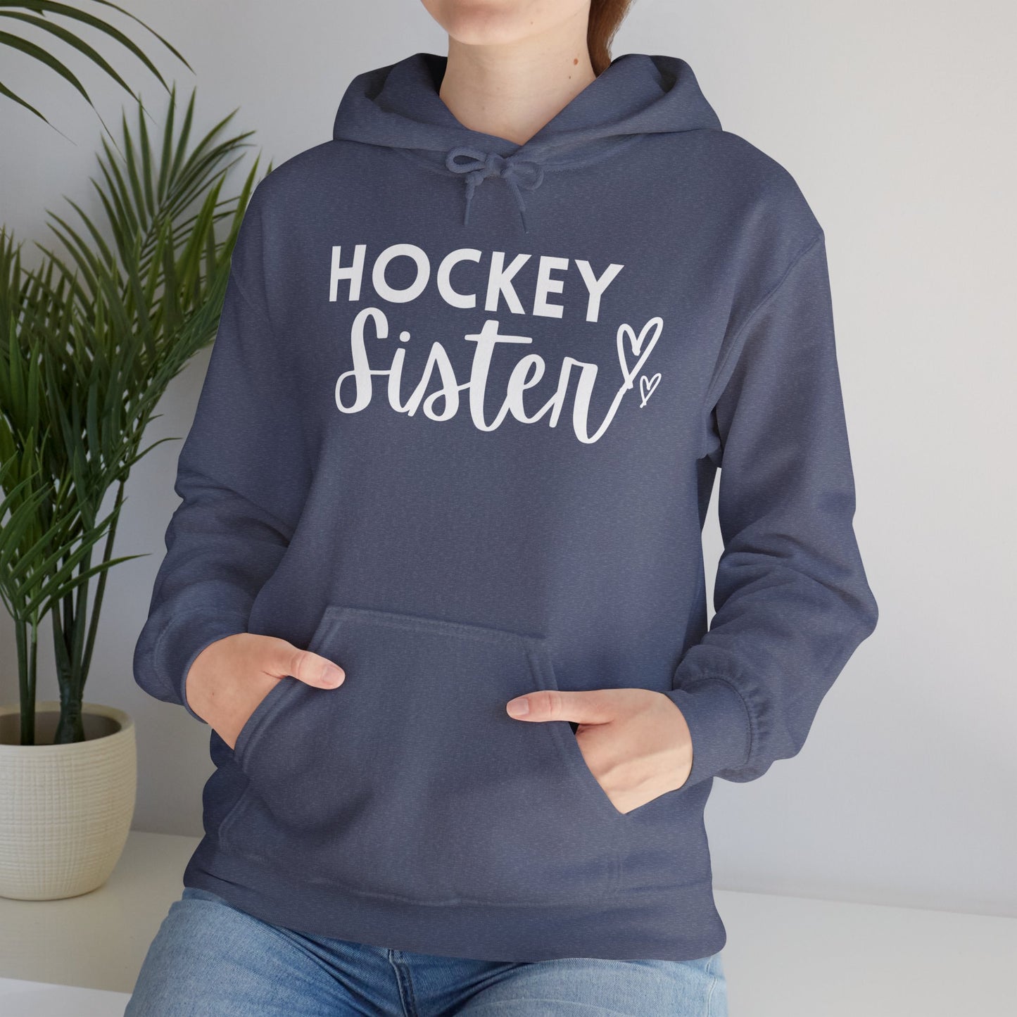 Hockey Sister Hoodie Unisex Heavy Blend™ Hooded Sweatshirt