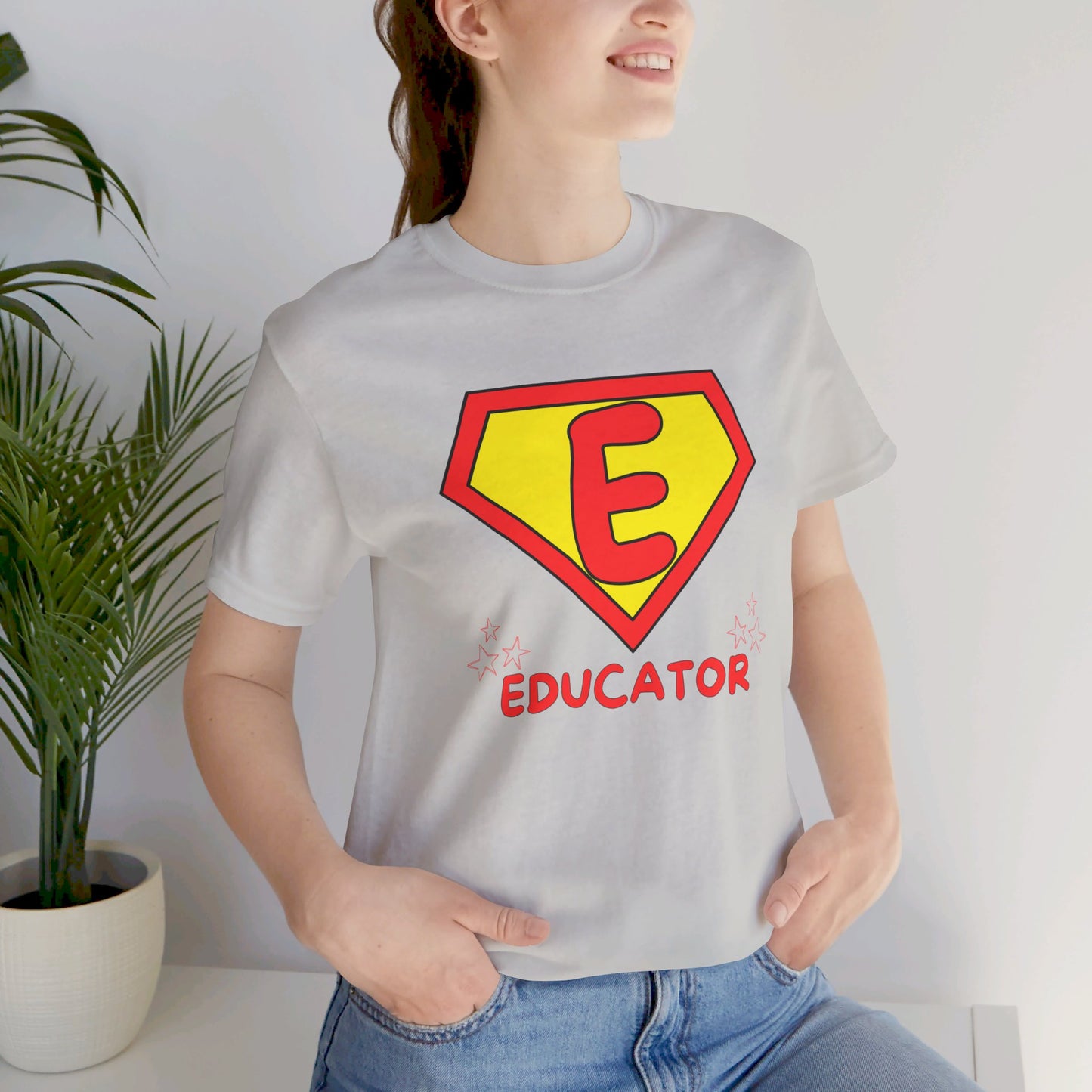 Educator Superhero - Unisex Jersey Short Sleeve Tee