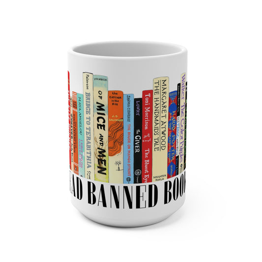 Read Banned Books Mug 15oz